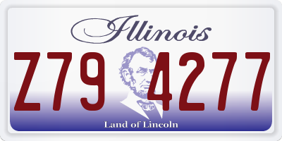 IL license plate Z794277