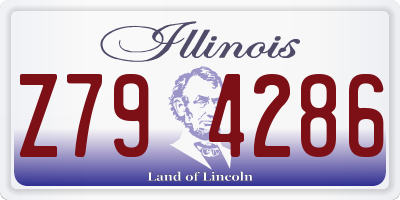 IL license plate Z794286
