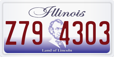 IL license plate Z794303