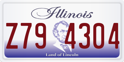 IL license plate Z794304