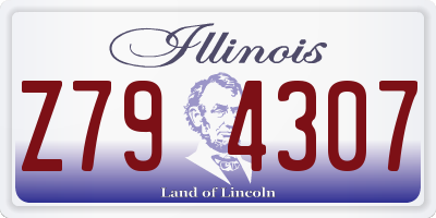 IL license plate Z794307