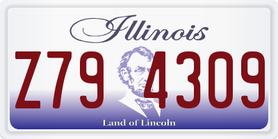 IL license plate Z794309