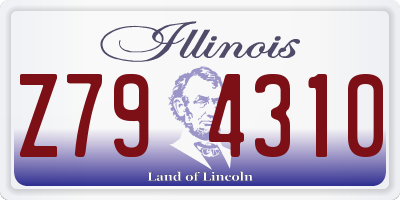 IL license plate Z794310