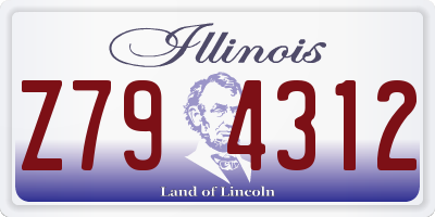 IL license plate Z794312