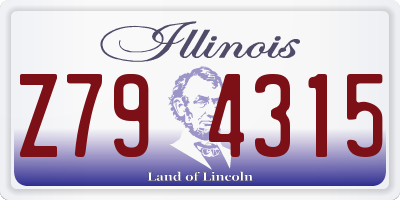 IL license plate Z794315