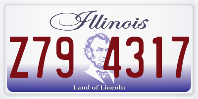 IL license plate Z794317