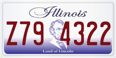 IL license plate Z794322