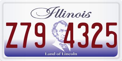 IL license plate Z794325