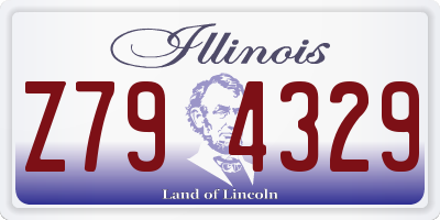 IL license plate Z794329