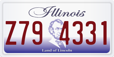 IL license plate Z794331