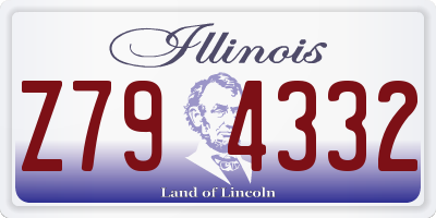 IL license plate Z794332