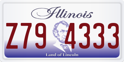 IL license plate Z794333