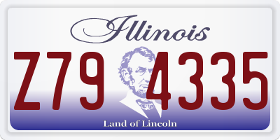 IL license plate Z794335