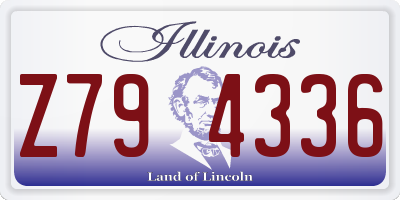 IL license plate Z794336