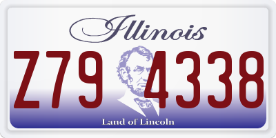 IL license plate Z794338