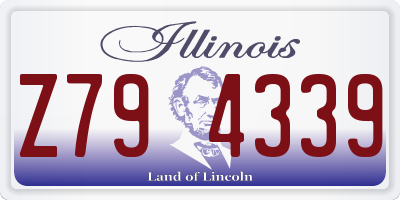 IL license plate Z794339