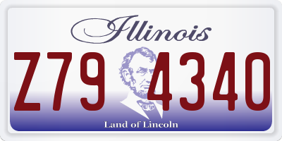 IL license plate Z794340