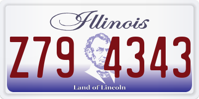 IL license plate Z794343