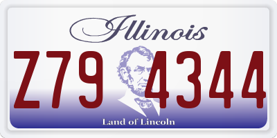 IL license plate Z794344