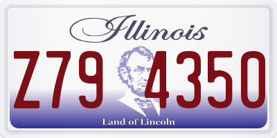 IL license plate Z794350