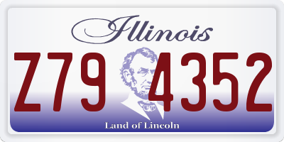 IL license plate Z794352