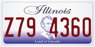 IL license plate Z794360