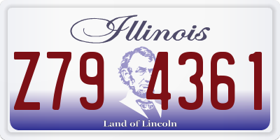 IL license plate Z794361