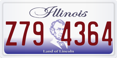 IL license plate Z794364