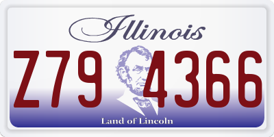 IL license plate Z794366