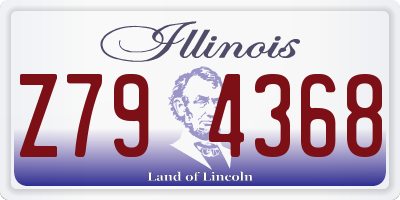 IL license plate Z794368