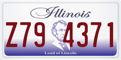 IL license plate Z794371