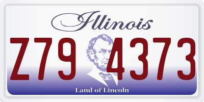 IL license plate Z794373