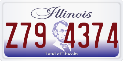 IL license plate Z794374