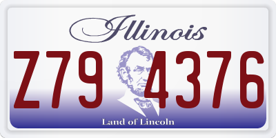 IL license plate Z794376