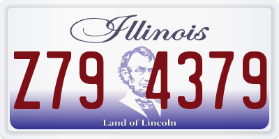 IL license plate Z794379