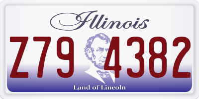 IL license plate Z794382
