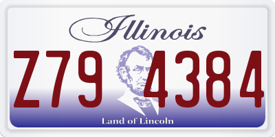 IL license plate Z794384