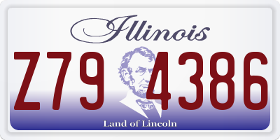 IL license plate Z794386
