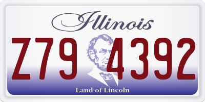 IL license plate Z794392