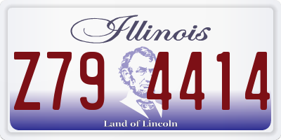 IL license plate Z794414
