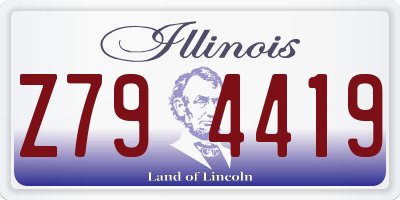 IL license plate Z794419