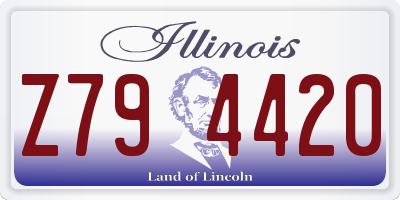 IL license plate Z794420