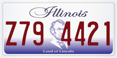 IL license plate Z794421