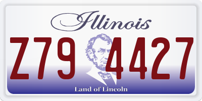 IL license plate Z794427