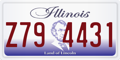 IL license plate Z794431