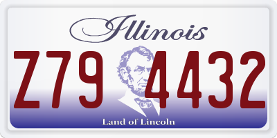 IL license plate Z794432