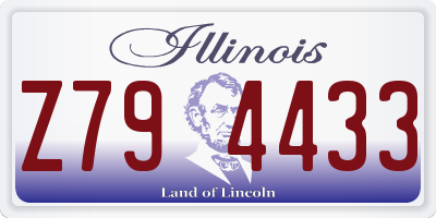IL license plate Z794433