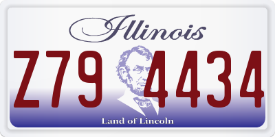 IL license plate Z794434