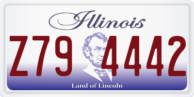 IL license plate Z794442