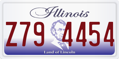 IL license plate Z794454